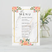 Hochzeitsgeschichten: Das Menü Einladung (Stehend Vorderseite)