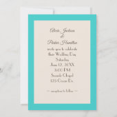 Hochzeitsgeschichten in Strandsand Einladung (Rückseite)