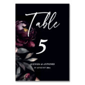 Hochzeitsgeschirr mit personalisiertem Geschirr, d Tischnummer (Rückseite)