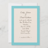 Hochzeitsgeschosse mit Strand Sand Dollar Einladung (Rückseite)