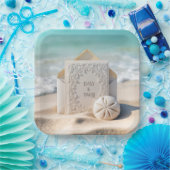 Hochzeitsgeschosse mit Strand Sand Dollar Pappteller (Party)