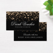 Hochzeitsgetränk Voucher Gold Midnight Glam (Schreibtisch)