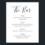 Hochzeitsgetränke Bar-Menü mit Schwarzweiß-Schrift Poster<br><div class="desc">Schwarz-Weiß-Script Hochzeit Drinks Bar Menü Poster. Geeignet zum Geburtstag,  Jubiläum und jedes andere Party. Bitte kontaktieren Sie mich,  wenn Sie weitere Informationen benötigen.</div>