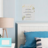 Hochzeitsgetränke Bar signieren Wasserfarben-Blätt Foliendrucke (In Situ (Schlafzimmer))