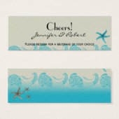 Hochzeitsgetränke in Sand und Aqua (Vorne & Hinten)