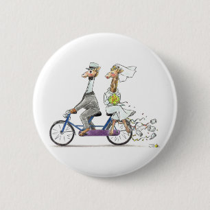 Hochzeitsgiraffen Button