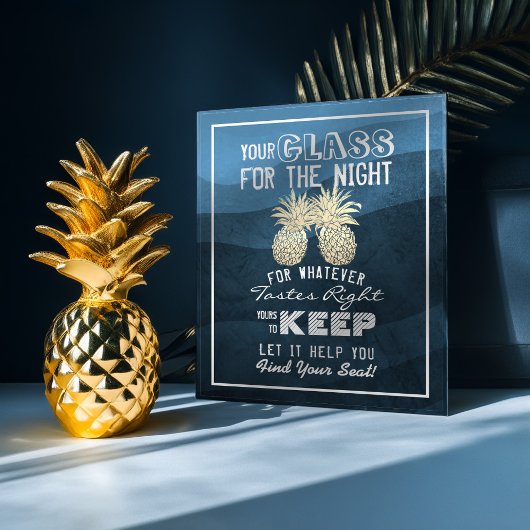 Hochzeitsglas für die Nacht finden Ihren Platz Poster