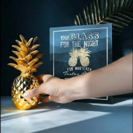 Hochzeitsglas für die Nacht finden Ihren Platz Poster