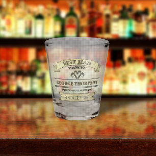 Hochzeitsgläser Vintager klassischer Schuss Schnapsglas