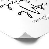 Hochzeitsglobe, Liebe macht die Welt zum Alltag Poster (Ecke)