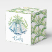 Hochzeitsglocke mit Aquarellfarben, silbergrün Geschenkschachtel (Vorderseite)