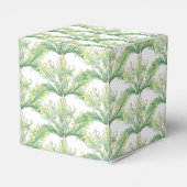 Hochzeitsglocke mit Aquarellfarben, silbergrün Geschenkschachtel (Rückseite)