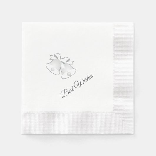 Hochzeitsglocken Beste Wünsche  Serviette (Vorderseite)