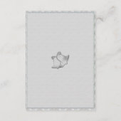 Hochzeitsglocken Elegante Silberhochzeit Details Begleitkarte (Rückseite)
