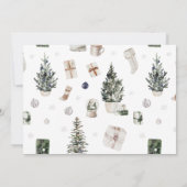 Hochzeitsglocken Multi-Foto-Verlobung-Karte (Rückseite)