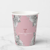 Hochzeitsglocken Pappbecher (Rückseite)