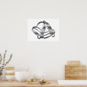 Hochzeitsglocken Poster (Küche)