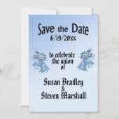 Hochzeitsglocken Save the Date Magneteinladung (Vorderseite)