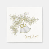 Hochzeitsglocken Standard Cocktail Napkins Serviette (Vorderseite)