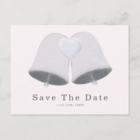 Hochzeitsglocken und Herz-Verlobung Save the Date