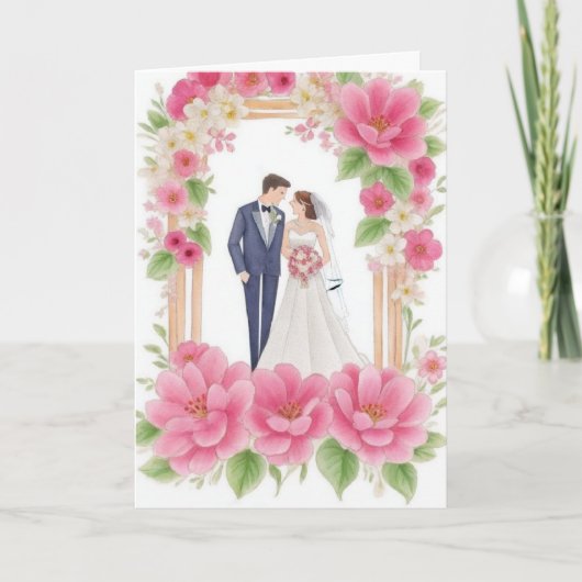 Hochzeitsglocken-Urlaubskarte Feiertagskarte (Vorderseite)