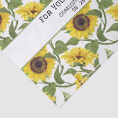 Hochzeitsglücke Tränen Sonnenblume Seidenpapier (Ausschnitt)