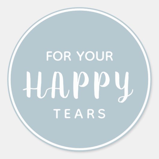 Hochzeitsglückstifte | Gewebekasten Runder Aufkleber (Vorderseite)