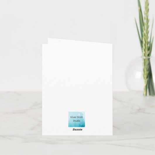 Hochzeitsglückwünsche Karte (Rückseite)