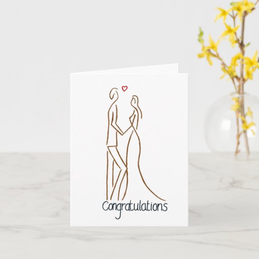 Hochzeitsglückwünsche Karte (Gelbe Blume)