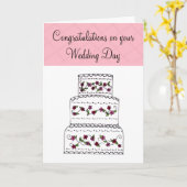 Hochzeitsglückwünsche Karte (Gelbe Blume)