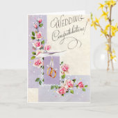 Hochzeitsglückwünsche Karte (Gelbe Blume)