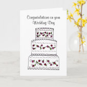 Hochzeitsglückwünsche Karte (Gelbe Blume)