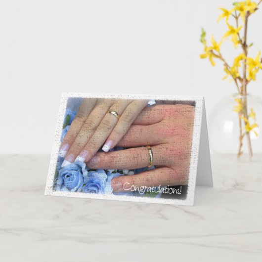 Hochzeitsglückwünsche Karte (Gelbe Blume)