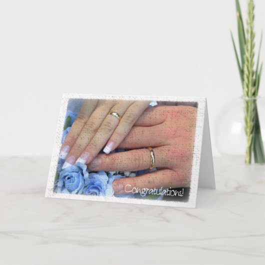 Hochzeitsglückwünsche Karte (Vorderseite)