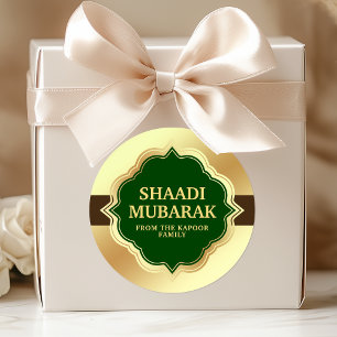 Hochzeitsglückwünsche Shaadi Mubarak Aufkleber