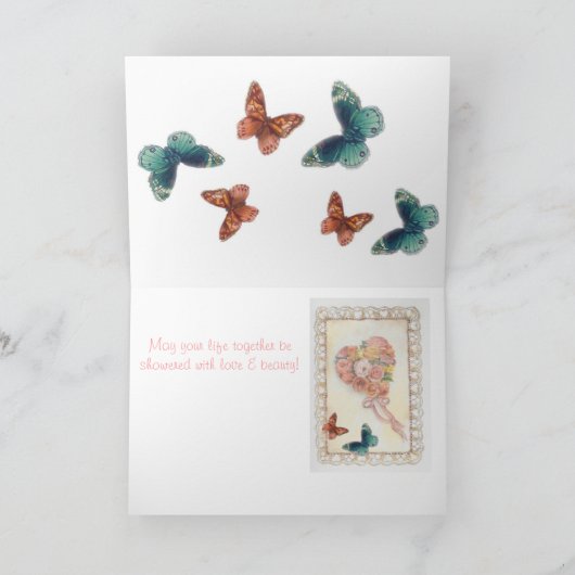 Hochzeitsglückwunschland Americana Karte (Innenseite)