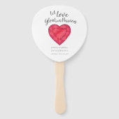 Hochzeitsglühen lassend Liebe mit Leidenschaft Was Fächer (Vorderseite)