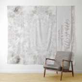 Hochzeitsgoldsilber - Elegantes Foto - Stand Wandteppich (Beispiel (Horizontal))