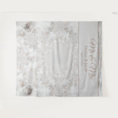 Hochzeitsgoldsilber - Elegantes Foto - Stand Wandteppich (Vorderseite (Horizontal))