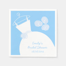 Hochzeitsgown Blue Brautparty 'Text'