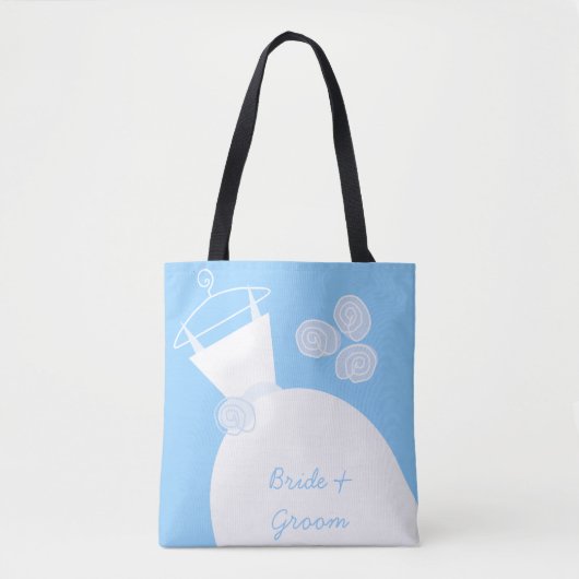 Hochzeitsgown Blue Bride Groom Tasche (Vorderseite)