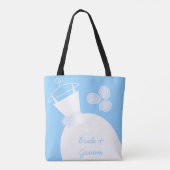 Hochzeitsgown Blue Bride Groom Tasche (Rückseite)