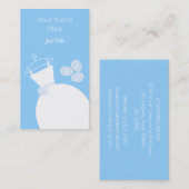 Hochzeitsgown Blue Visitenkarte (Vorne/Hinten)