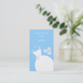 Hochzeitsgown Blue Visitenkarte (Stehend Vorderseite)