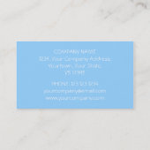 Hochzeitsgown Blue Visitenkarte (Rückseite)