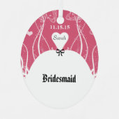 Hochzeitsgown Bridesmaid Weihnachtsschmuck (Vorderseite)