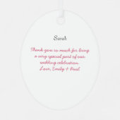 Hochzeitsgown Bridesmaid Weihnachtsschmuck (Rückseite)