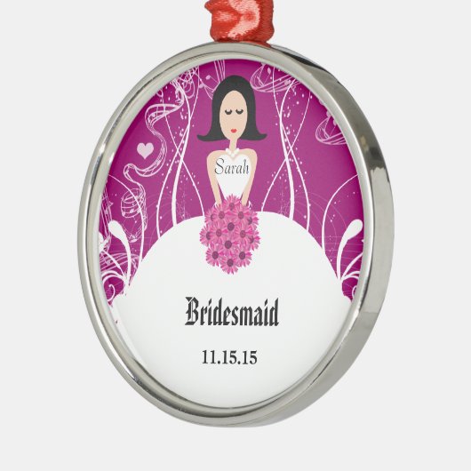 Hochzeitsgown Bridesmaid Weihnachtsschmuck (Links)