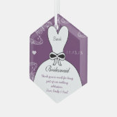 Hochzeitsgown Bridesmaid Weihnachtsschmuck (Vorderseite Links)