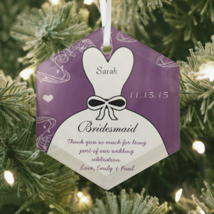 Hochzeitsgown Bridesmaid Weihnachtsschmuck